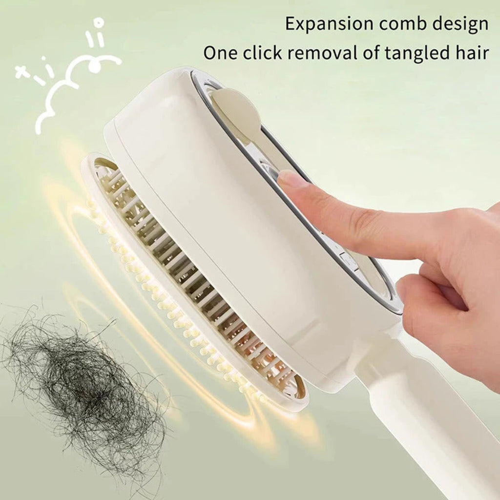 3-in-1 Mist Spray Hair Brush - Anti-Frizz & Self-Cleaning