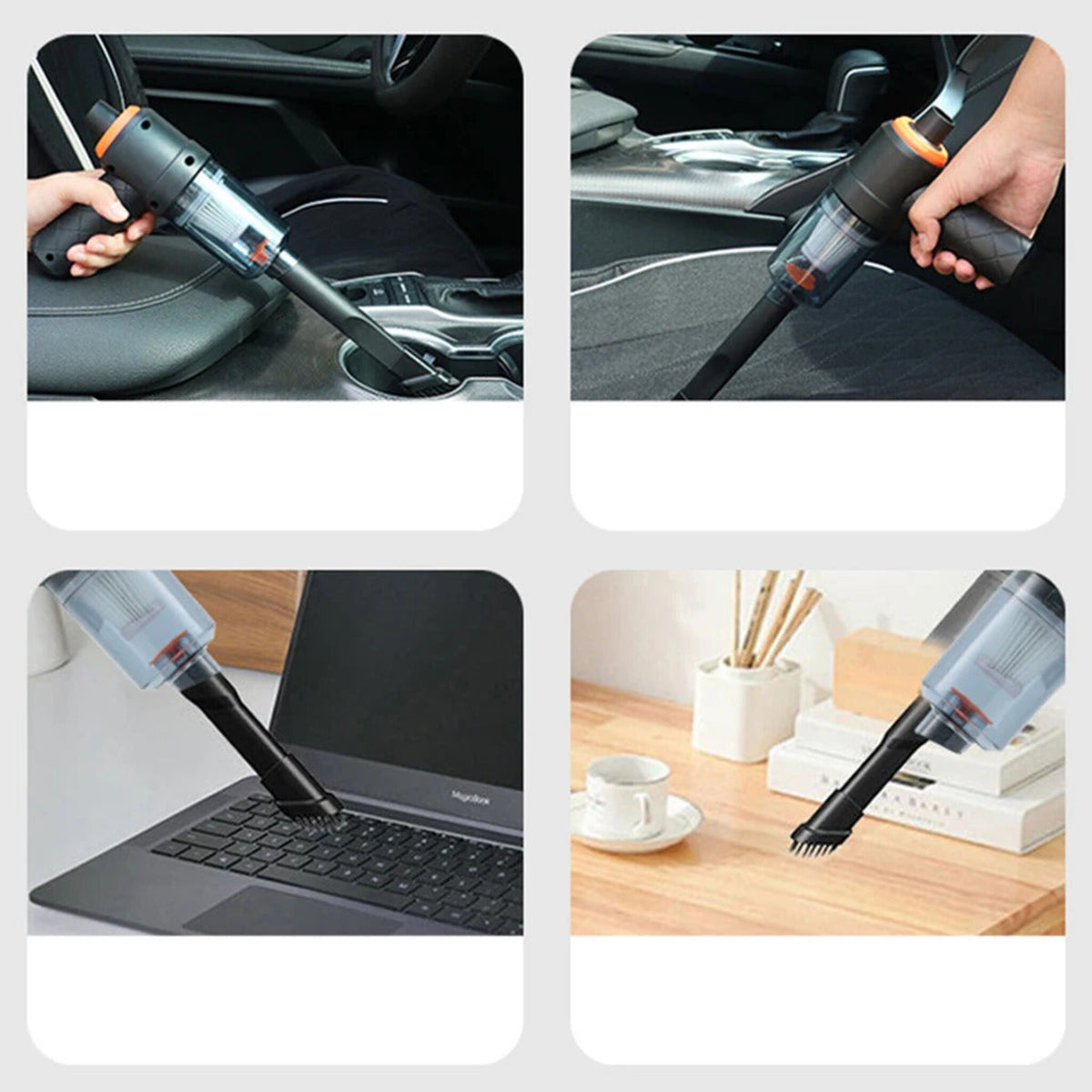 4-in-1 Cordless Handheld Vacuum - 4000Pa Car & Home Cleaner